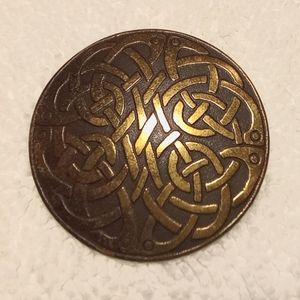 Celtic knot brooch, vintage